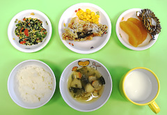 3才以上児の給食例